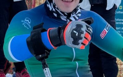 Jernej Slivnik v ponedeljek na štartu superveleslaloma